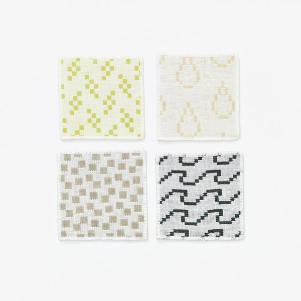 Charles And Marie BITMAP TEXTILES | 4 GLASUNTERSETZER | Susan Kare | Areaware