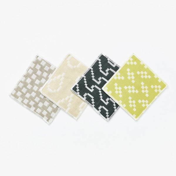 Charles And Marie BITMAP TEXTILES | 4 GLASUNTERSETZER | Susan Kare | Areaware