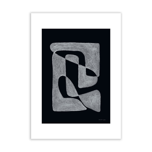 Charles And Marie BLACK | LINEARE ART PRINT | POSTER | 50x70 Cm | Atelier CPH | Connox Collection