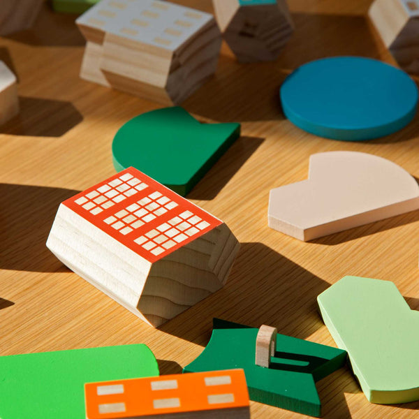 Charles And Marie BLOCKITECTURE® | BIG CITY SET | Holz Architektur BAUSTEINE | James Paulius | Areaware