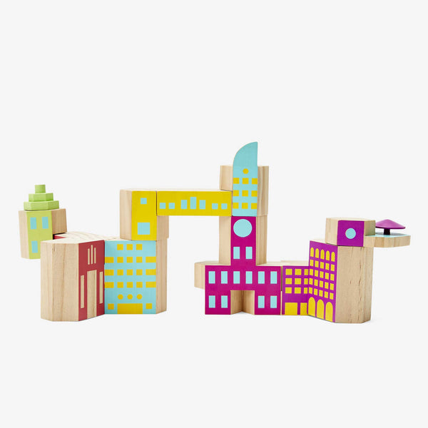 Charles And Marie BLOCKITECTURE® | DECO Mega Set | Holz Architektur BAUSTEINE | James Paulius | Areaware