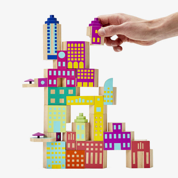 charles and marie BLOCKITECTURE® | DECO Mega Set | Holz Architektur BAUSTEINE | James Paulius | Areaware