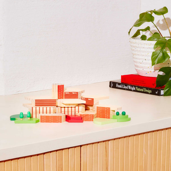 Charles And Marie BLOCKITECTURE® - Frank Lloyd Wright - Holz Architektur Bausteine | James Paulius | Areaware