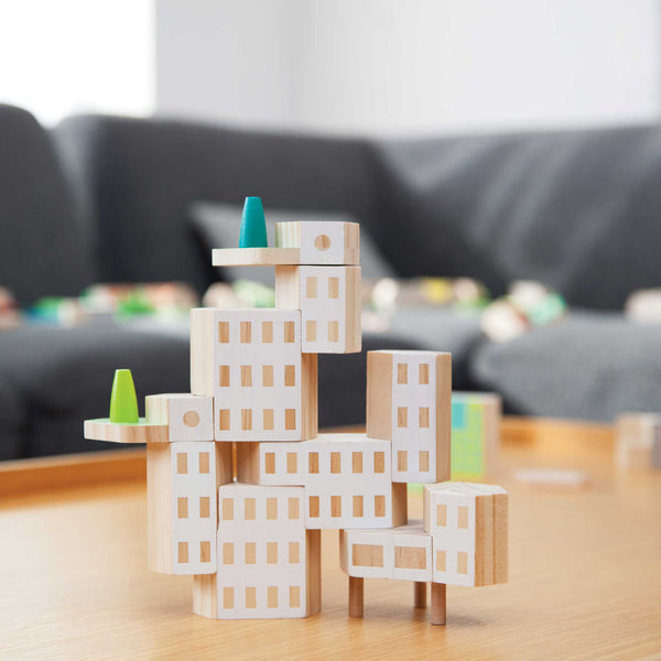 Charles And Marie BLOCKITECTURE® | GARDEN CITY | Holz Architektur BAUSTEINE | James Paulius | Areaware