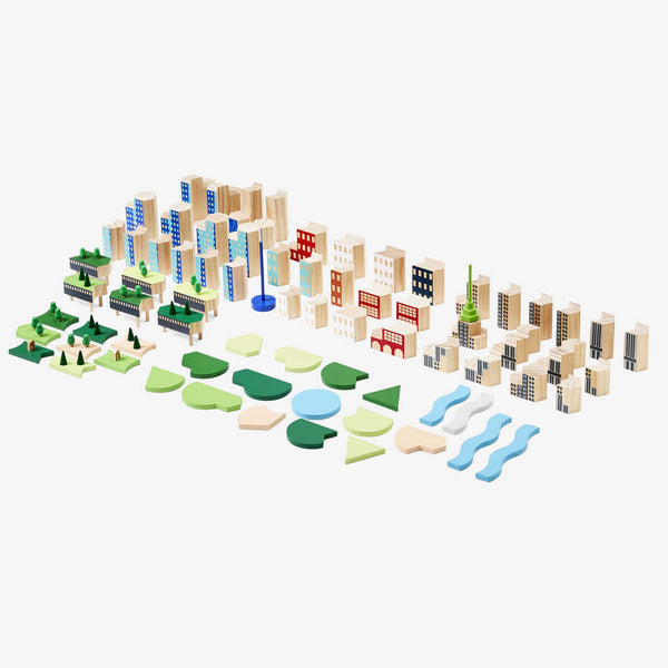 Charles And Marie BLOCKITECTURE® New York City | BIG APPLE SET | Holz Architektur BAUSTEINE | James Paulius | Areaware