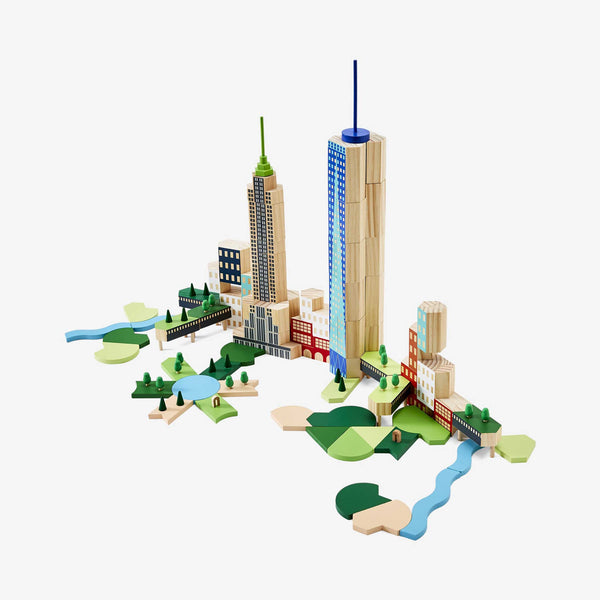Charles And Marie BLOCKITECTURE® New York City | BIG APPLE SET | Holz Architektur BAUSTEINE | James Paulius | Areaware