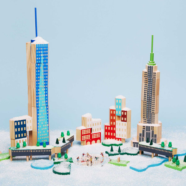 Charles And Marie BLOCKITECTURE® New York City | BIG APPLE SET | Holz Architektur BAUSTEINE | James Paulius | Areaware