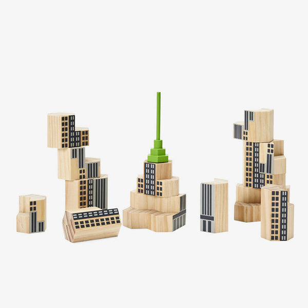 Charles And Marie BLOCKITECTURE® New York City | SKYSCRAPER | Holz Architektur BAUSTEINE | James Paulius | Areaware