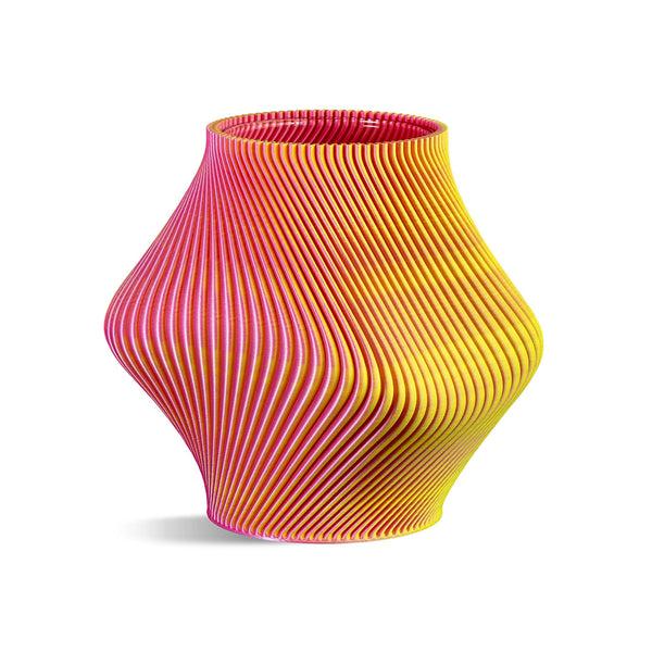 charles and marie BLOZ VASE Cotton Candy - 3D gedruckte Vase mit Innenvase-| 20 cm hoch | Sheyn