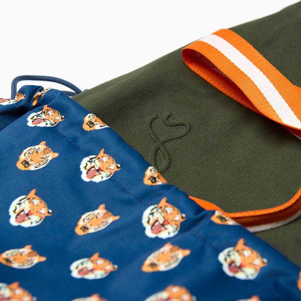 Charles And Marie BODHI NOMAD - Olivfarbiger Weekender Medium - Reise-Tasche Aus Recyceltem Segeltuchstoff | Farans