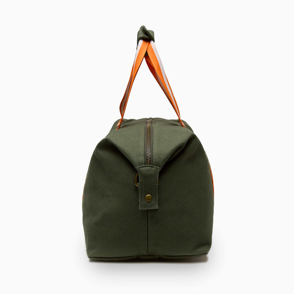 Charles And Marie BODHI NOMAD - Olivfarbiger Weekender Medium - Reise-Tasche Aus Recyceltem Segeltuchstoff | Farans