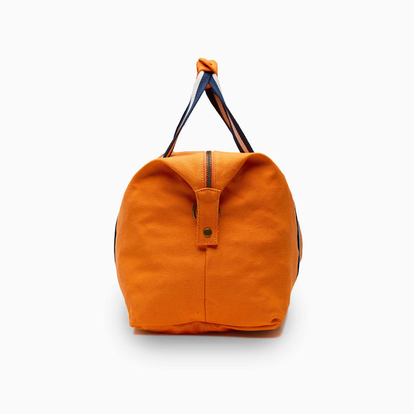 Charles And Marie BODHI NOMAD - Oranger Weekender Medium - Reise-Tasche Aus Recyceltem Segeltuchstoff | Farans