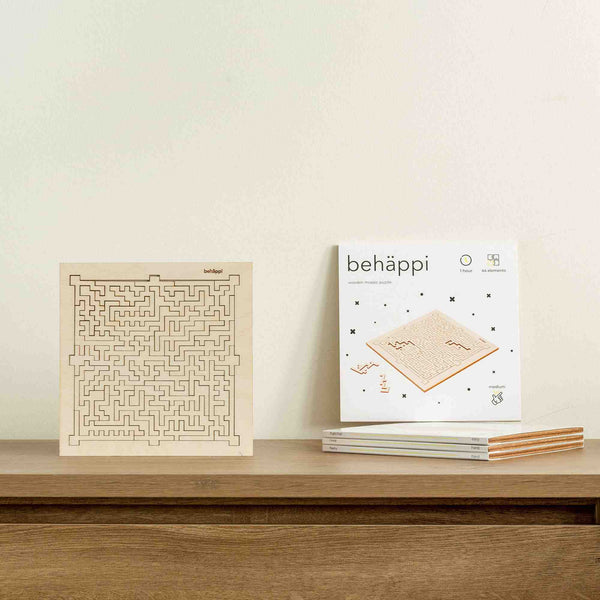 Charles And Marie BOXY | Außergewöhnliche IQ-PUZZLE Aus Holz | Behäppi