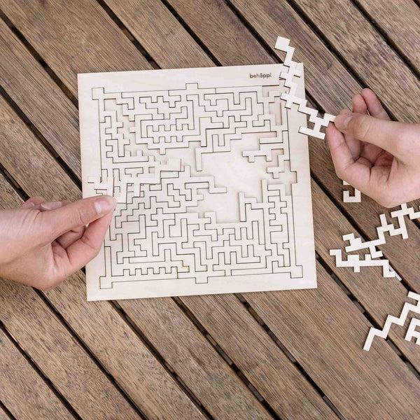 charles and marie BOXY | Außergewöhnliche IQ-PUZZLE aus Holz | Behäppi
