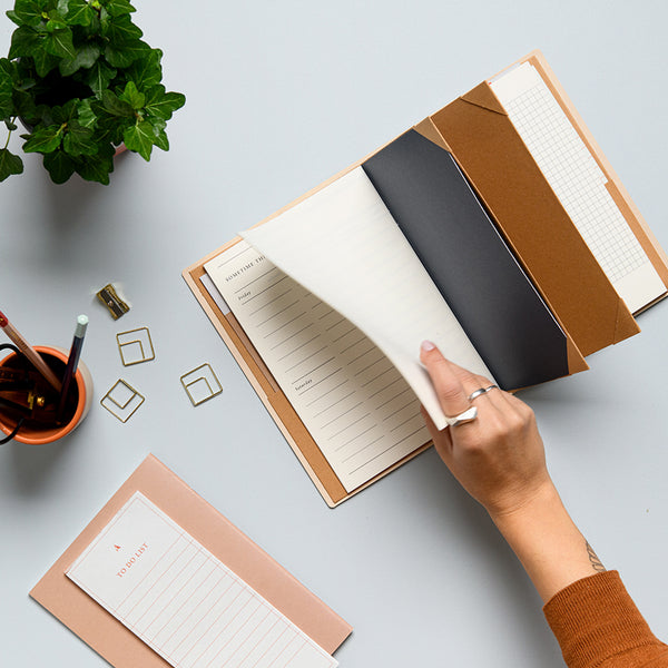 Charles And Marie BRILLIANT THOUGHTS - Modulares Journal - A5 Softcover Notizbuch-Umschlag - Your Way Kollektion | Somewhere