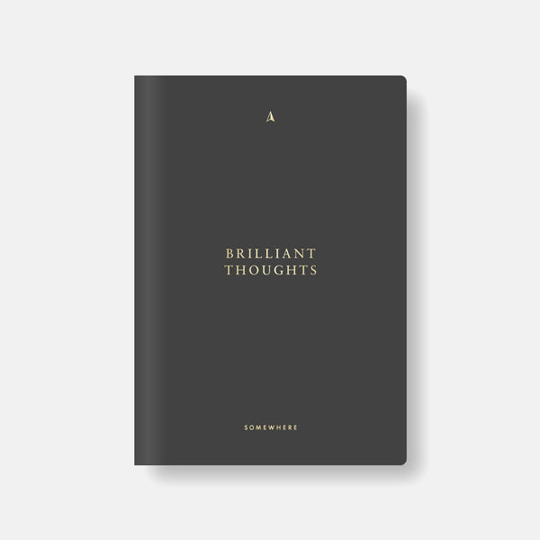 charles and marie BRILLIANT THOUGHTS - Modulares Journal - A5 Softcover Notizbuch-Umschlag - Your Way Kollektion | Somewhere