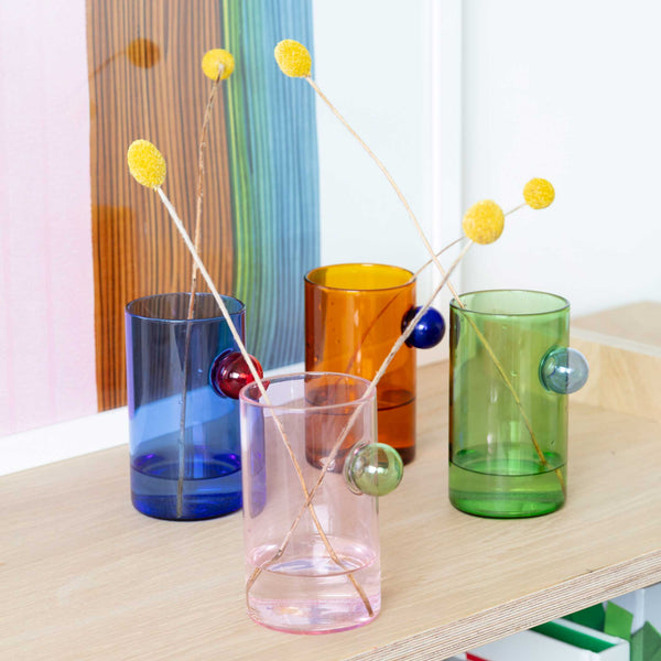 Charles And Marie BUBBLE GLASSES - TRINKGLÄSER & Kleine VASEN - 11x6 Cm | Block Design