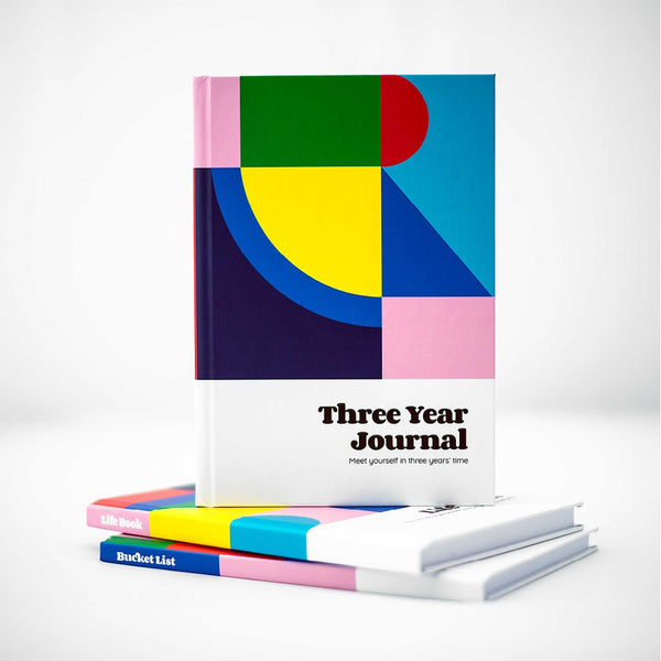 Charles And Marie BUCKET LIST & LIFE BOOK & THREE YEAR JOURNAL | Set Aus 3 LEBENSZIELE PLANER & BÜCHER | A5 | Nolki