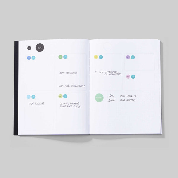 Charles And Marie BUJO BOX Rainbow - Buchplaner-Set - Bullet Journal | Dot On