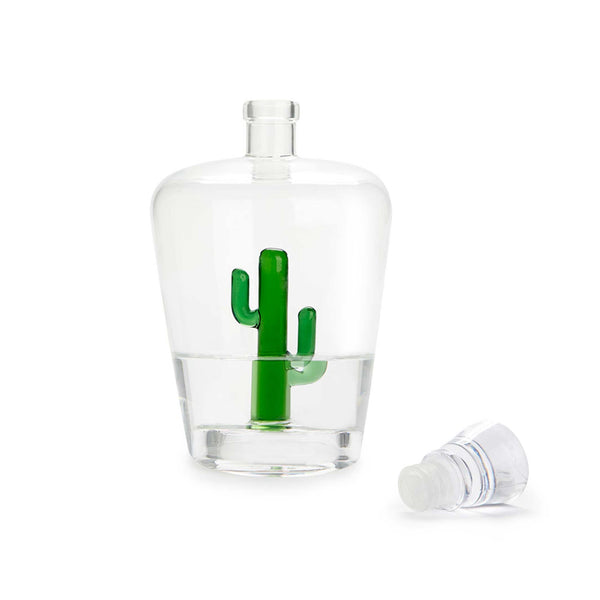 Charles And Marie CACTUS - Schnapsflasche & Karaffe Mit Kleinem Grünem Kaktus - 1 Liter | BALVI