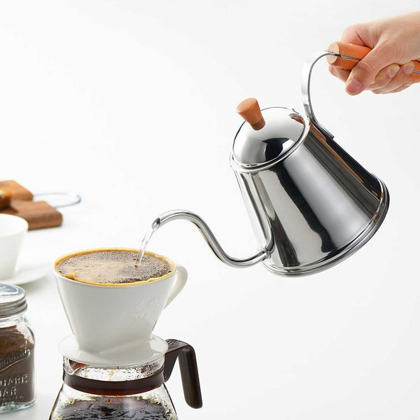 Charles And Marie CAFÉ TIME - Japanischer Edelstahl-Wasserkessel - 1 Liter | YOSHIKAWA