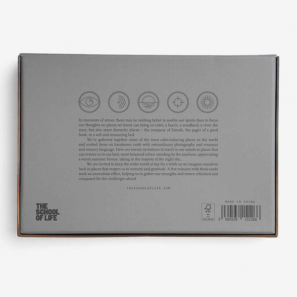 Charles And Marie CALMING PLACES | 20 MEDITATIONS-KARTEN | English Edition | The School Of Life