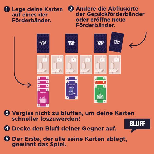 Charles And Marie CAPTAIN BLUFF | Bluff- & Gedächtnis KARTENSPIEL | Helvetiq