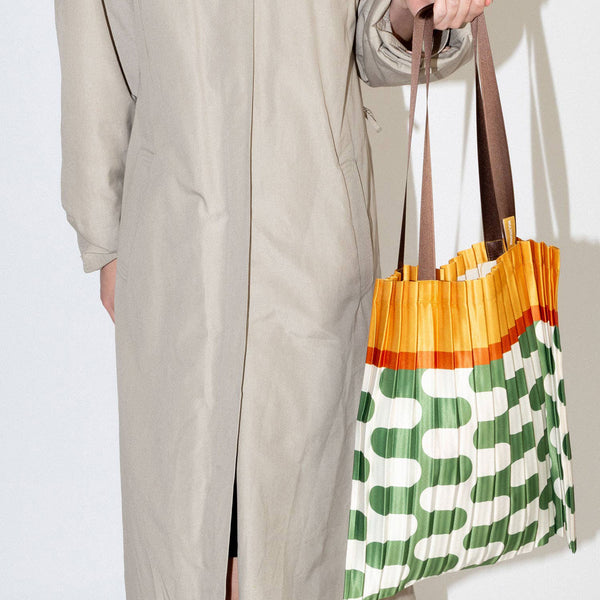 charles and marie CETARA - Tasche - plissiertes Satin - 40x48 cm | Multitudes