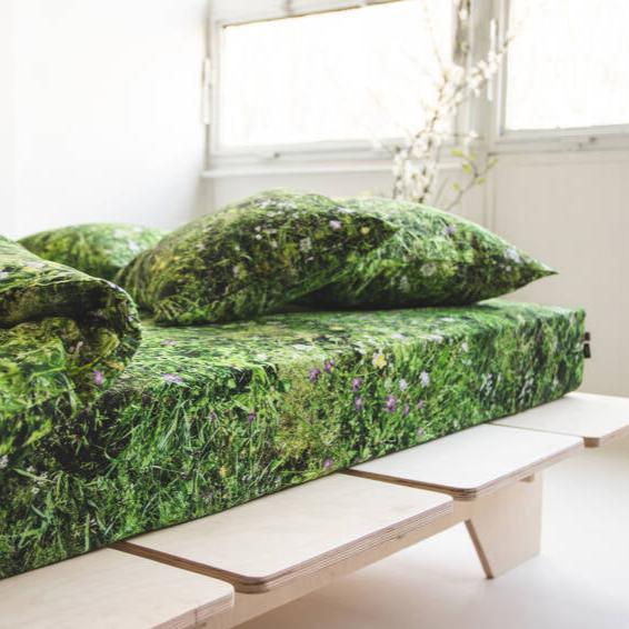 Charles And Marie ALMWIESE - Spannbettlaken | Foonka