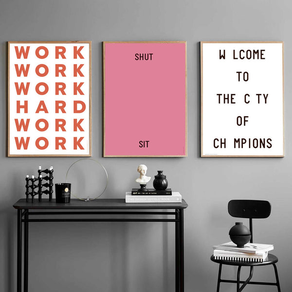 Charles And Marie WORK HARD | POSTER | A3 | PLTY