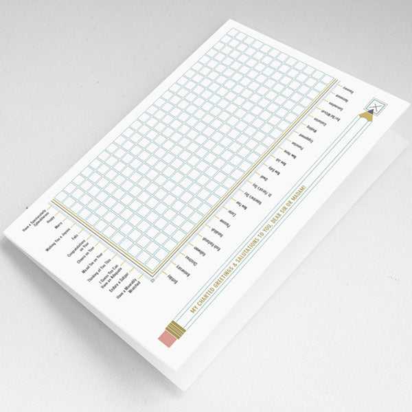 Charles And Marie CHARTED GREETINGS & SALUTATIONS | GRUßKARTE | Pop Chart Lab