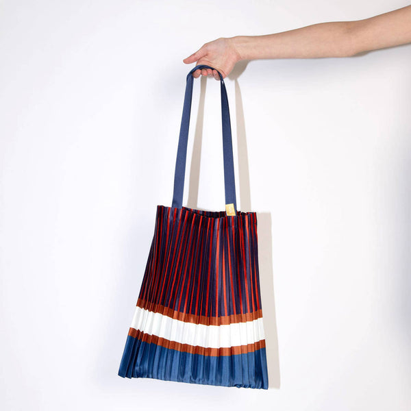 Charles And Marie CHIAVARI - Tasche - Plissiertes Satin - 40x48 Cm | Multitudes