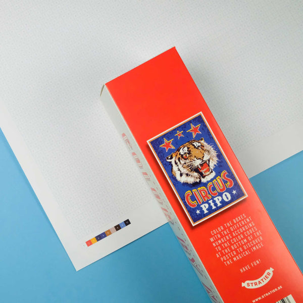 Charles And Marie CIRCUS | XL Ausmal-POSTER | Malen Nach Zahlen | 65x100cm | Stratier