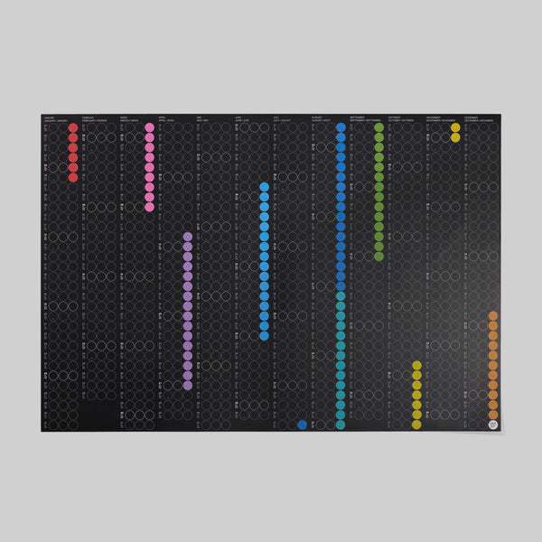 Charles And Marie CLASSIC RAINBOW - Jahresplaner - Querformat | Dot On