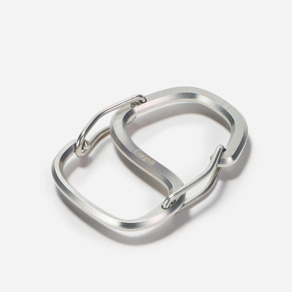 charles and marie COACHWHIP | Silberner Edelstahl KARABINER | Craighill