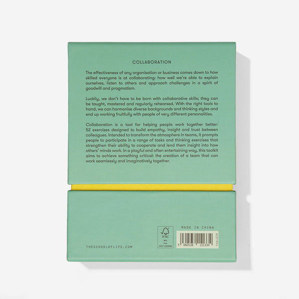 Charles And Marie COLLABORATION CARD SET | Förderung V. ZUSAMMENARBEIT | 52 Englischsprachige Übungen | The School Of Life