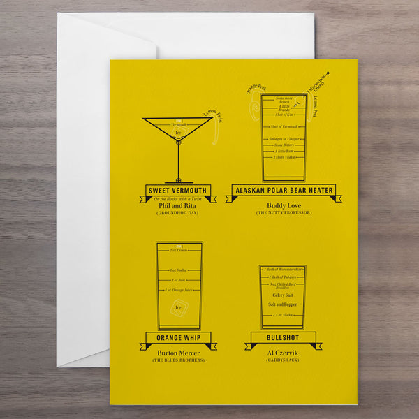 charles and marie COMEDIC COCKTAILS | GRUßKARTE | Pop Chart Lab