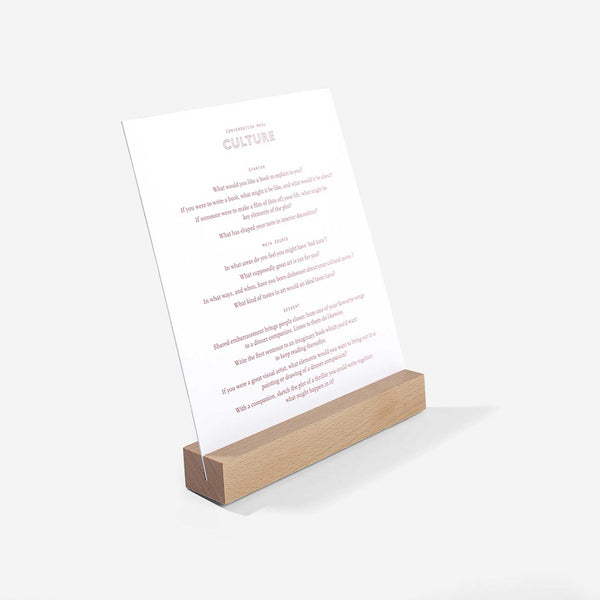 Charles And Marie CONVERSATION MENUS CARD Set | TISCHKARTEN-SET | English Edition | The School Of Life