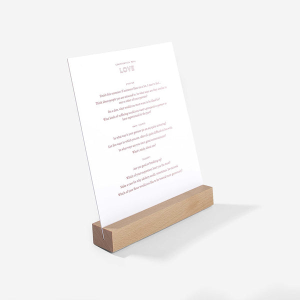 Charles And Marie CONVERSATION MENUS CARD Set | TISCHKARTEN-SET | English Edition | The School Of Life