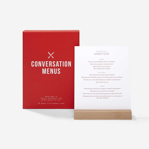 charles and marie CONVERSATION MENUS CARD Set | TISCHKARTEN-SET | English Edition | The School of Life