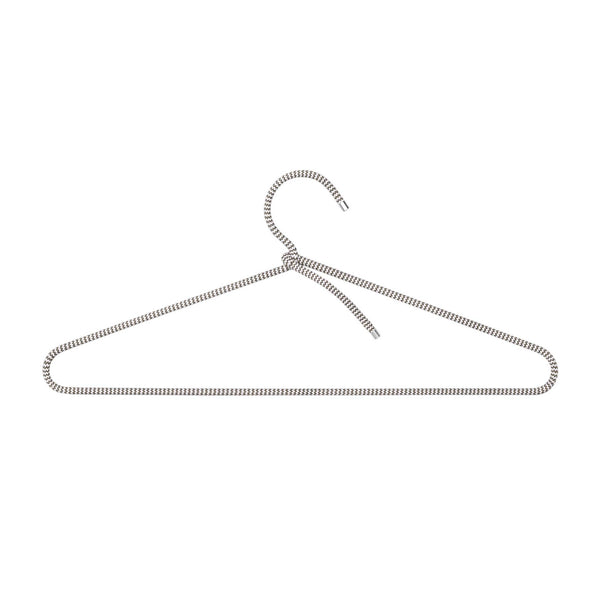 Charles And Marie CORD HANGER | Dünne Textil-KLEIDERBÜGEL Aus Seil Mit Alu-Kappen | 5er Set | Peppermint Products