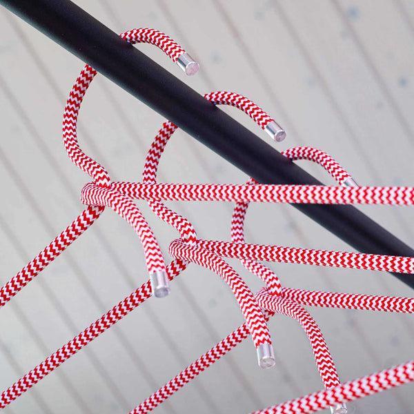 charles and marie CORD HANGER | dünne Textil-KLEIDERBÜGEL aus Seil mit Alu-Kappen | 5er Set | Peppermint Products