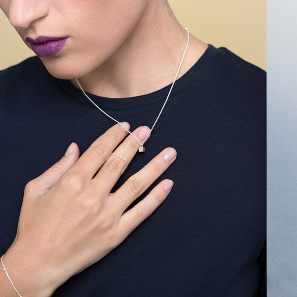 Charles And Marie CUBE - 925er Sterling Silber HALSKETTE | Jonathan Radetz