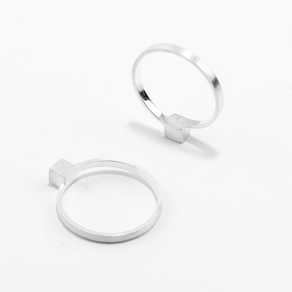 charles and marie CUBE | 925er Sterling Silber RING | Jonathan Radetz