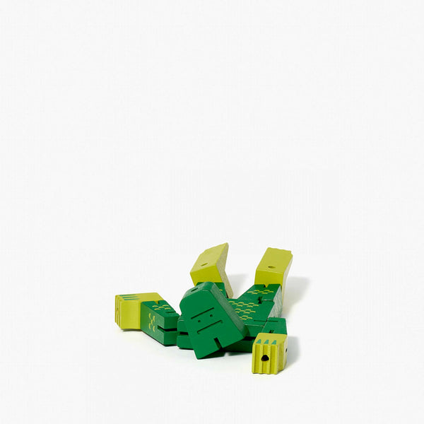 Charles And Marie CUBEBOT CRYPTOIDS SWAMP CREATURE - Grüner 3D Puzzle Roboter - Small | David Weeks | Areaware