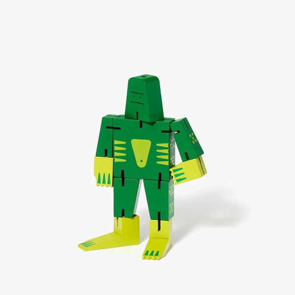 charles and marie CUBEBOT CRYPTOIDS SWAMP CREATURE - Grüner 3D Puzzle Roboter - Small | David Weeks | Areaware