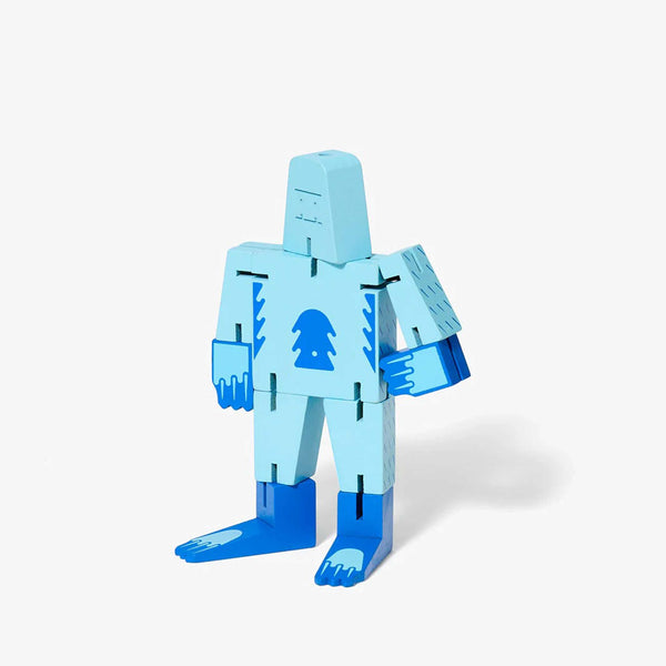 charles and marie CUBEBOT CRYPTOIDS YETI - Blauer 3D Puzzle Roboter - Small | David Weeks | Areaware