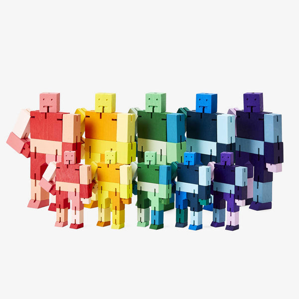 Charles And Marie CUBEBOT® Capsule Collection | 3D PUZZLE ROBOTER | Blau Multi | David Weeks | Areaware