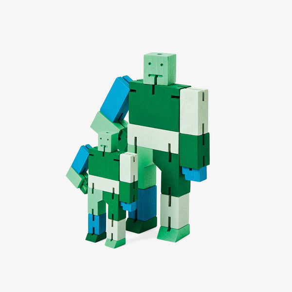 charles and marie CUBEBOT® Capsule Collection | 3D PUZZLE ROBOTER | Grün Multi | David Weeks | Areaware