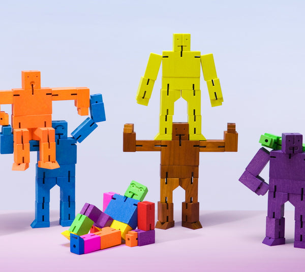 Charles And Marie CUBEBOT® Small | 3D PUZZLE ROBOTER | David Weeks | Areaware